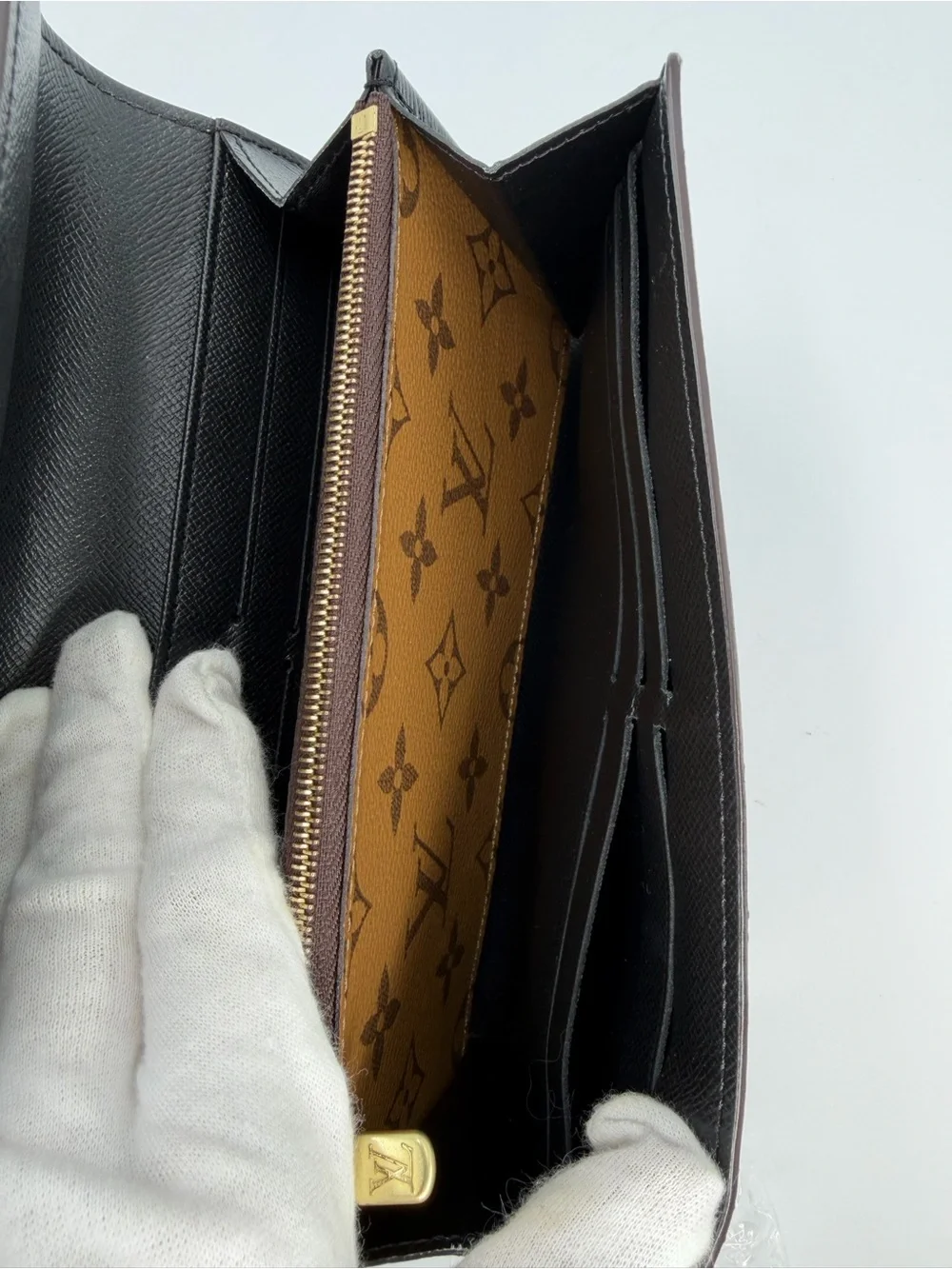 Louis Vuitton Sarah Reverse Giant Monogram Flap Wallet Excellent Condition W/COA - Picture 5 of 16